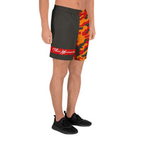 ThatXpression Fashion TX Branded Camo Pattern Athletic Long Shorts
