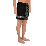 ThatXpression Fashion TX Branded Camo Pattern Athletic Long Shorts