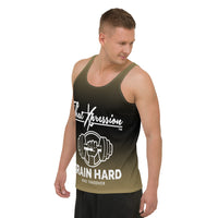 ThatXpression Train Hard & Takeover Barbell Men's Tank Top