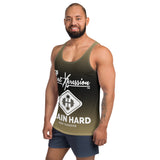 ThatXpression Fashion Fit Barbell Train Hard & Takeover Men's Tank Top