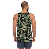 ThatXpression Black Green Camo Train Hard And Takeover Tank Top