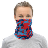 ThatXpression Fashion Navy Red Teal Camo Themed Neck Gaiter