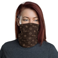 ThatXpression Fashion Elegance Collection Brown and Tan Neck Gaiter