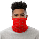 ThatXpression Fashion Elegance Collection Red and Tan Neck Gaiter