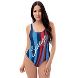 ThatXpression's Blue & Red Tennessee Themed Striped Savage One-Piece Swimsuit