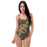 ThatXpression's Gold Savage Camo One-Piece Swimsuit