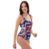 ThatXpression Fashion Camo New York Themed One-Piece Swimsuit