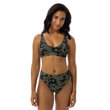 ThatXpression Fashion Camo Green high-waisted bikini