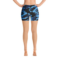 ThatXpression Fashion Athletic Fitness Yoga Carolina Themed Camo Shorts