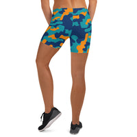 ThatXpression Fashion Athletic Fitness Yoga Dolphin Themed Camo Shorts
