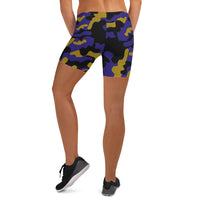 ThatXpression Fashion Athletic Fitness Yoga Baltimore Themed Camo Shorts
