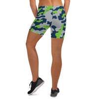 ThatXpression Fashion Athletic Fitness Yoga Seattle Themed Camo Shorts
