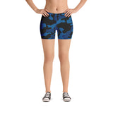 ThatXpression Fashion Athletic Fitness Yoga Dallas Themed Camo Shorts