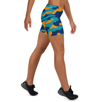 ThatXpression Fashion Athletic Fitness Yoga Dolphin Themed Camo Shorts