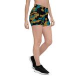 ThatXpression Fashion Athletic Fitness Yoga Jacksonville Themed Camo Shorts