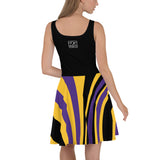 ThatXpression Plus Size Home Team Minnesota Purple Gold Skater Dress