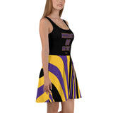 ThatXpression Plus Size Home Team Minnesota Purple Gold Skater Dress