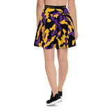 ThatXpression Fashion Purple Gold Camo Themed Skirt