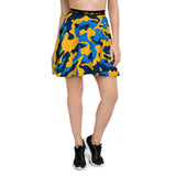 ThatXpression Fashion Navy Blue Gold Camo Themed Skirt