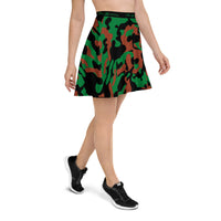 ThatXpression Fashion Camo Green Brown Black Skirt