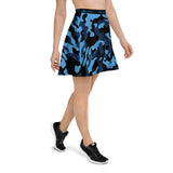 ThatXpression Fashion Blue Black Camo Themed Skirt
