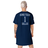 ThatXpression Home Team Dallas Jersey Themed T-shirt dress