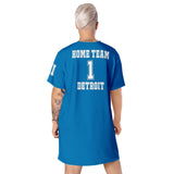 ThatXpression Home Team Detroit Jersey Themed T-shirt dress