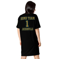 ThatXpression Home Team Jacksonville Jersey Themed T-shirt dress