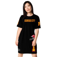 ThatXpression Home Team Kansas City Jersey Themed T-shirt dress