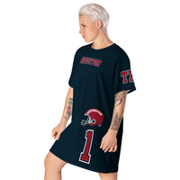 ThatXpression Home Team Houston Jersey Themed T-shirt dress