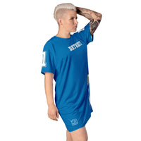 ThatXpression Home Team Detroit Jersey Themed T-shirt dress