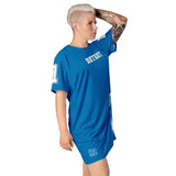 ThatXpression Home Team Detroit Jersey Themed T-shirt dress