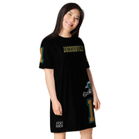 ThatXpression Home Team Jacksonville Jersey Themed T-shirt dress