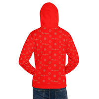 ThatXpression Fashion Elegance Red Tan Unisex Hoodie