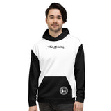 ThatXpression Fashion Unisex White Black Track Hoodie