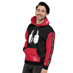 ThatXpression Fashion Fists Unisex Red Track Hoodie