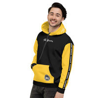 ThatXpression Fashion Unisex Black Yellow Track Hoodie