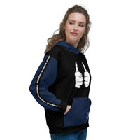 ThatXpression Fashion Fists Unisex Navy Track Hoodie