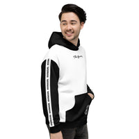 ThatXpression Fashion Unisex White Black Track Hoodie