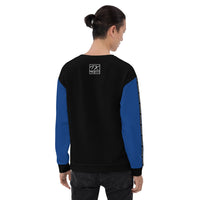 ThatXpression Fashion Designer Blue Track Unisex Sweatshirt