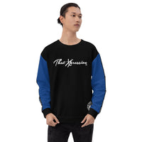 ThatXpression Fashion Designer Blue Track Unisex Sweatshirt