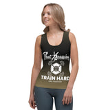 Trendy  gym fitness themed motivational tank top