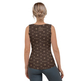 ThatXpression Fashion's Elegance Collection Brown and Tan Tank Top
