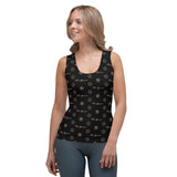 ThatXpression Fashion's Elegance Collection Black and Tan Tank Top