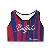 ThatXpression Buffalo Striped Sports Bra