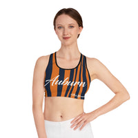 ThatXpression Auburn Striped Sports Bra