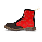 ThatXpression Fashion's Elegance Collection X3 Red and Tan Men's Boots