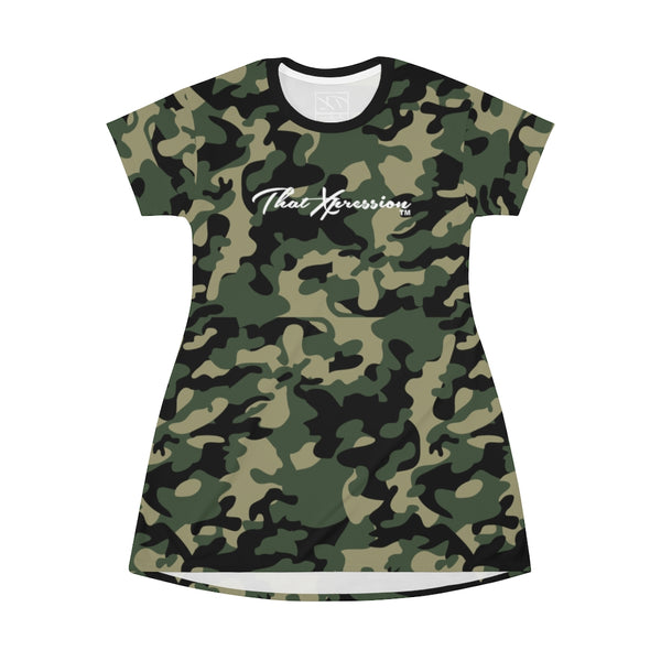 ThatXpression Fashion Camo T-Shirt Dress P98J ThatXpression Fashion Camo T-Shirt Dress P98J