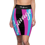 ThatXpression Fashion Miami Vice Themed Women's Pencil Skirt 1YZF2