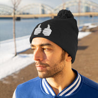 TX ThatXpression Unisex Pom Pom Fists Beanie